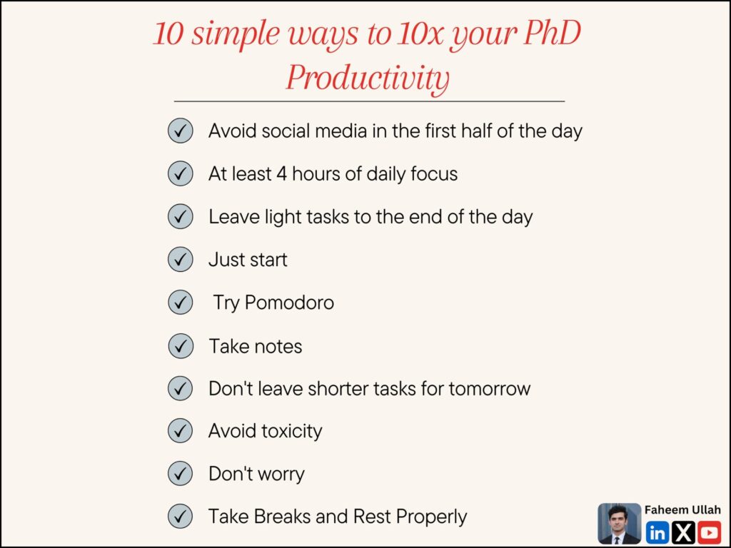 How to 10x your PhD productivity